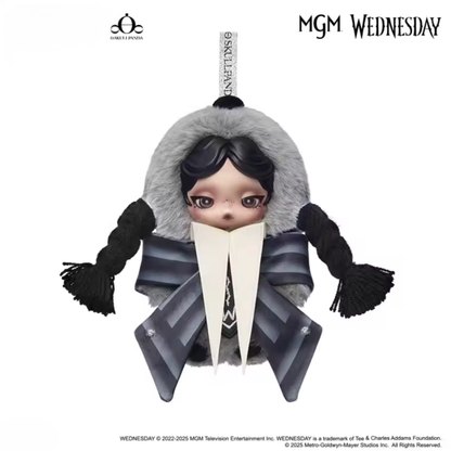 SKULLPANDA × Wednesday Plush（Both Uniform Versions）