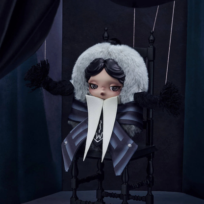 SKULLPANDA × Wednesday Plush（Both Uniform Versions）