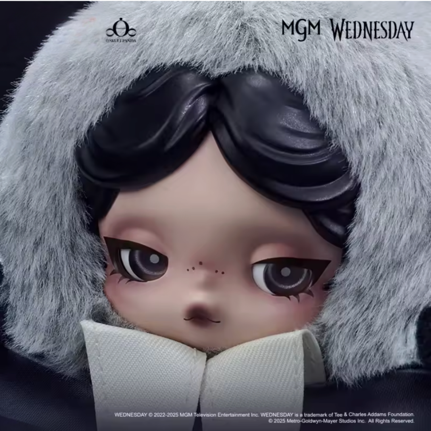 SKULLPANDA × Wednesday Plush（Both Uniform Versions）