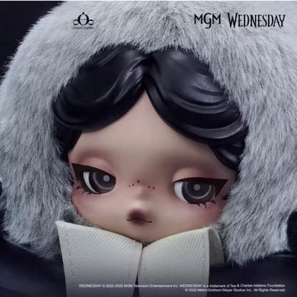 SKULLPANDA × Wednesday Plush（Both Uniform Versions）