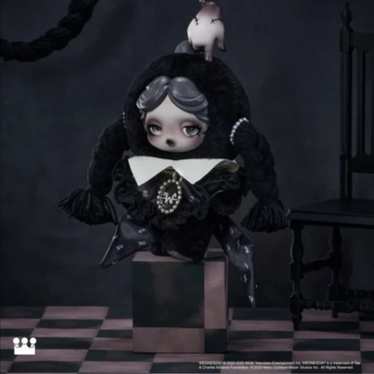 SKULLPANDA × Wednesday Plush（Both Uniform Versions）